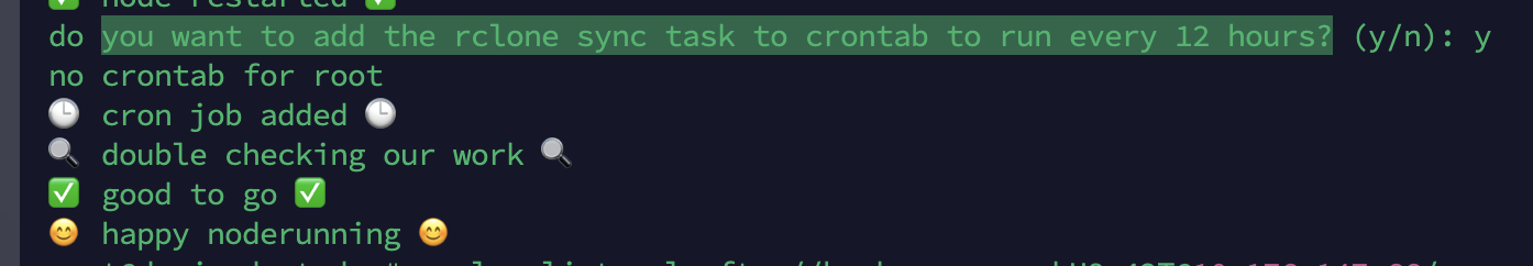 Setup cron job